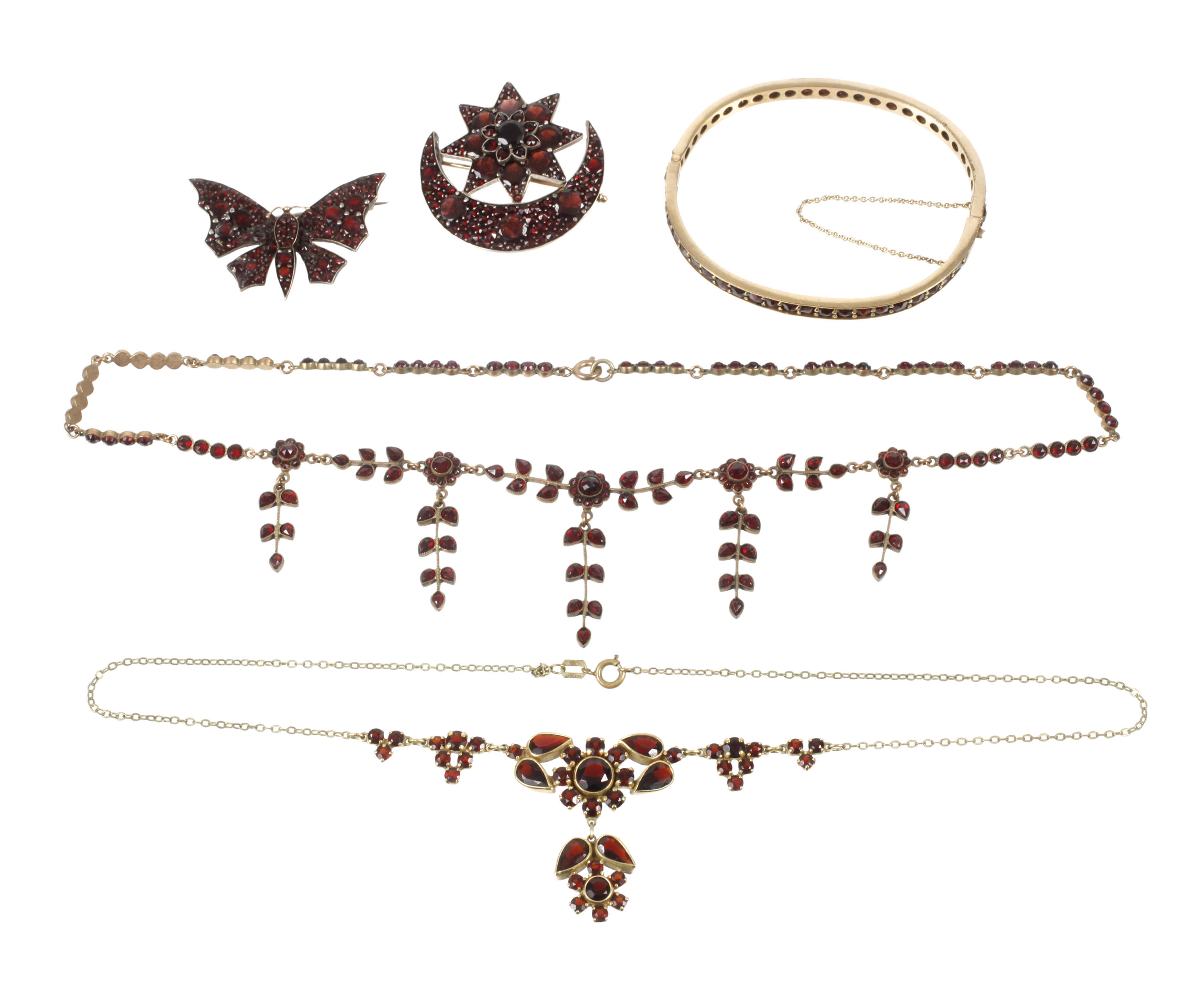 Konvolut Granatschmuck