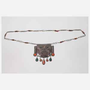 Collier im aztekischen Stil