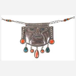 Collier im aztekischen Stil
