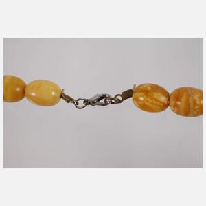 Großes Collier Bernstein Butterscotch