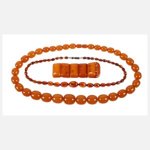 Konvolut Bernsteinschmuck