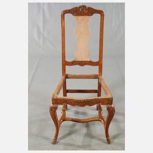 Sechs barocke Stühle Sachsen