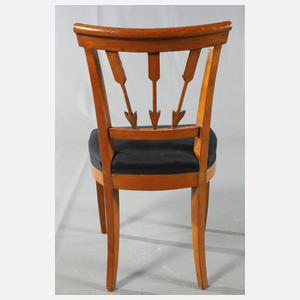 Satz von sechs Stühlen Empire