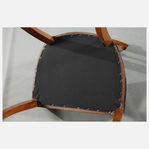 Satz von sechs Stühlen Empire