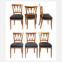Satz von sechs Stühlen Empire111