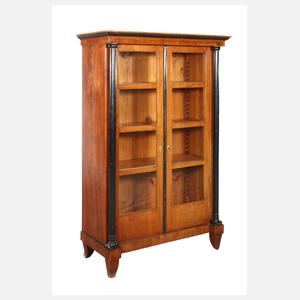 Säulenvitrine Biedermeier