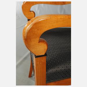 Paar Armlehnstühle im Biedermeierstil