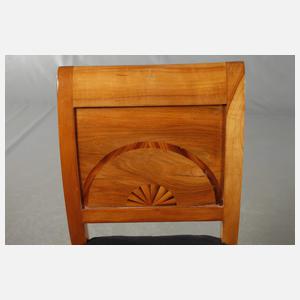 Satz von fünf Stühlen Biedermeier