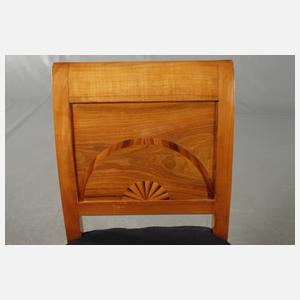 Satz von fünf Stühlen Biedermeier