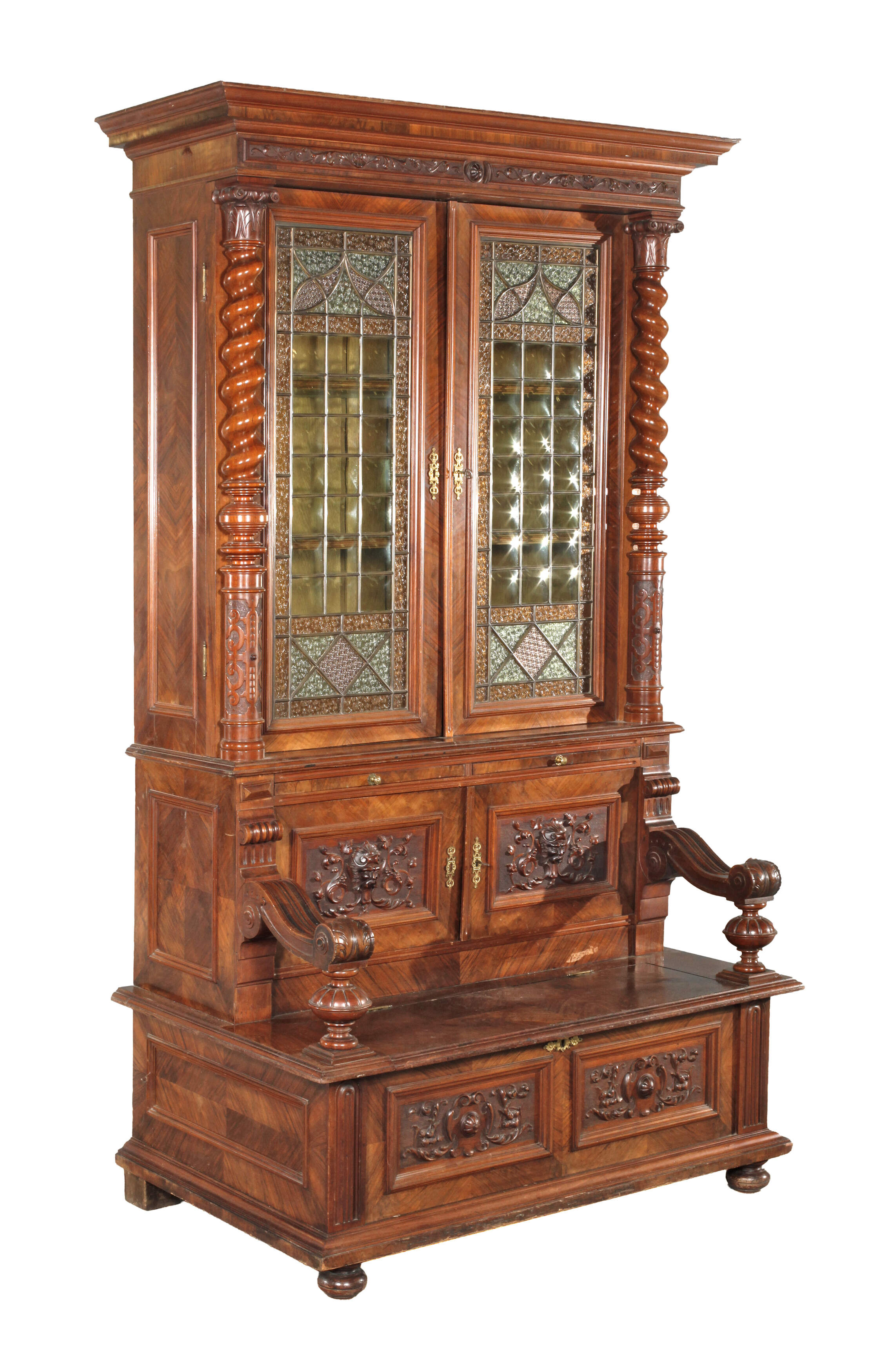 Prächtiger Bücherschrank Gründerzeit