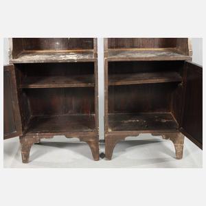 Paar Bücherregale Regency