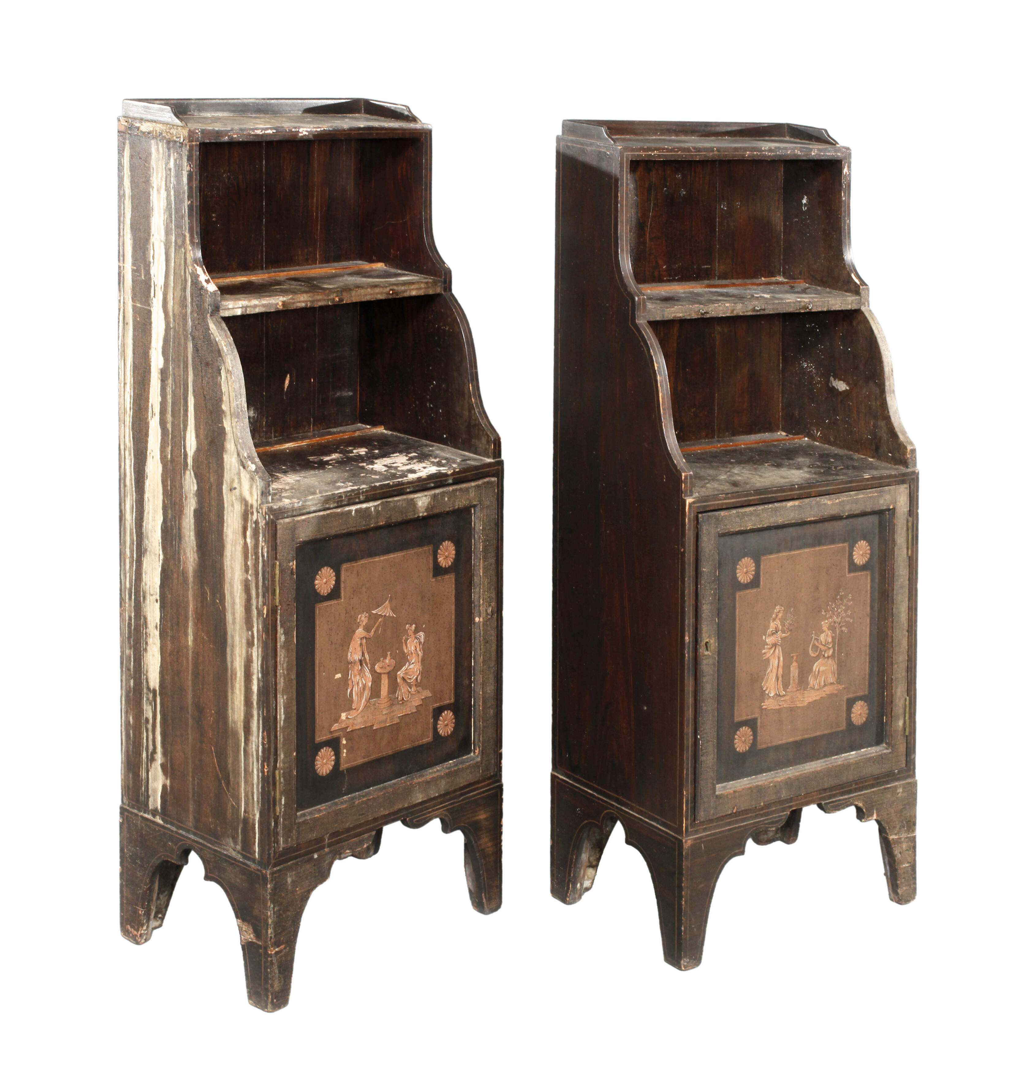 Paar Bücherregale Regency