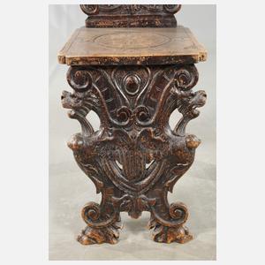 Brettstuhl Neorenaissance