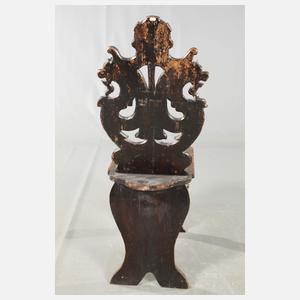 Brettstuhl Neorenaissance