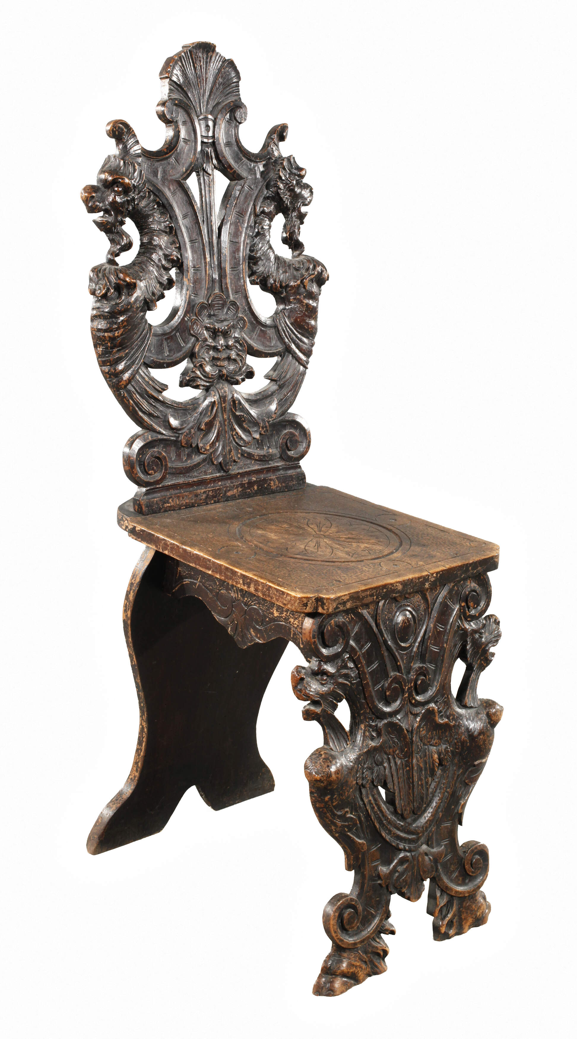 Brettstuhl Neorenaissance