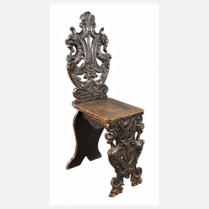 Brettstuhl Neorenaissance