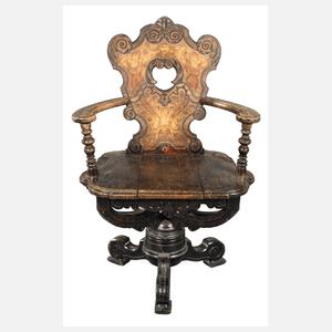 Drehstuhl Neorenaissance