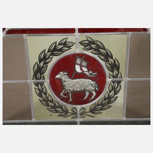 Bleiglasfenster der Metzgerzunft