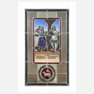 Bleiglasfenster der Metzgerzunft