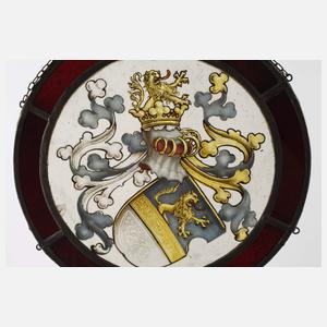 Runde Bleiglasscheibe