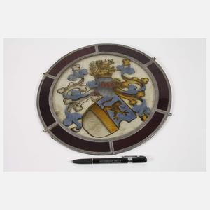 Runde Bleiglasscheibe