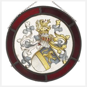 Runde Bleiglasscheibe