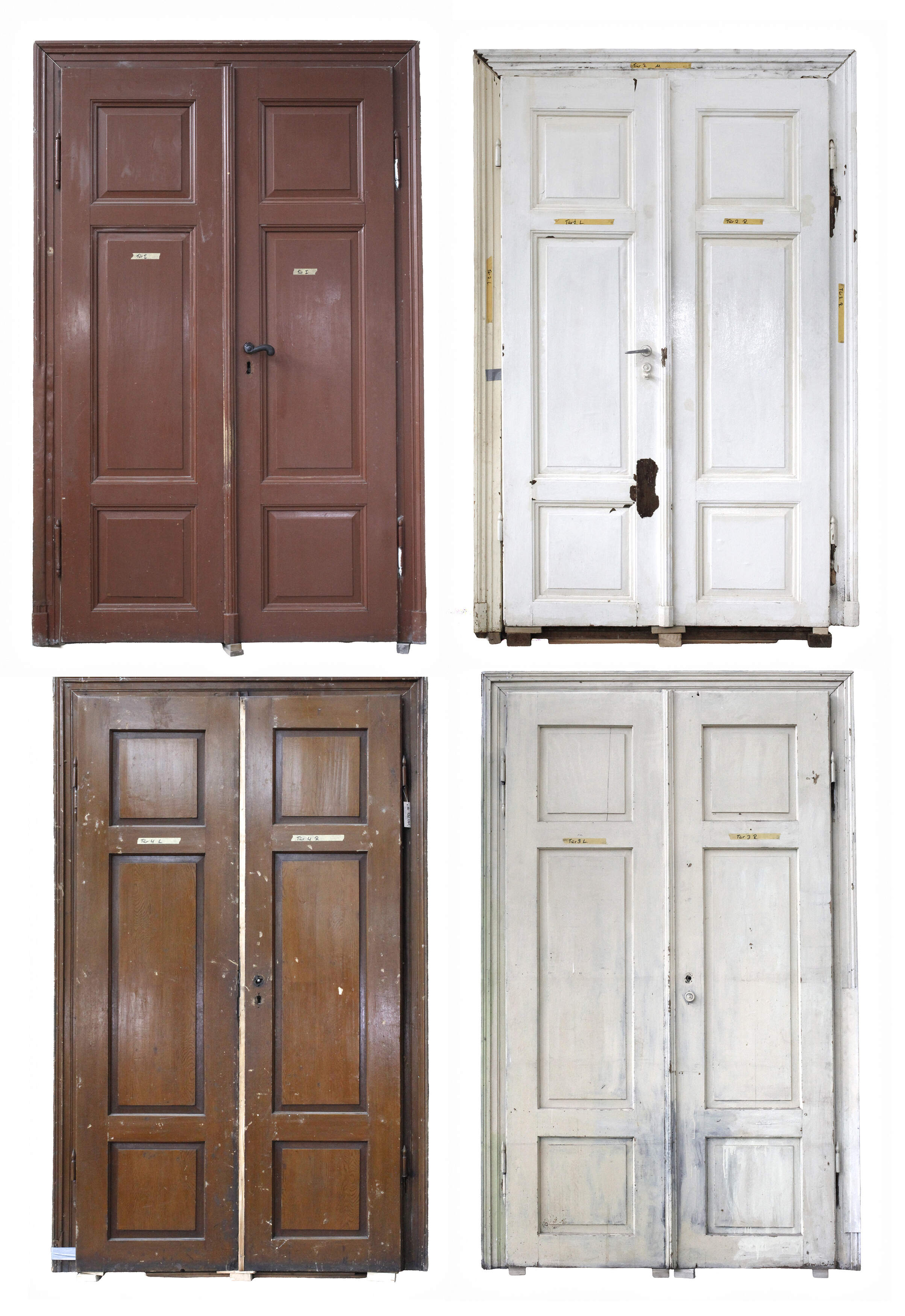 Vier große Innentüren Historismus