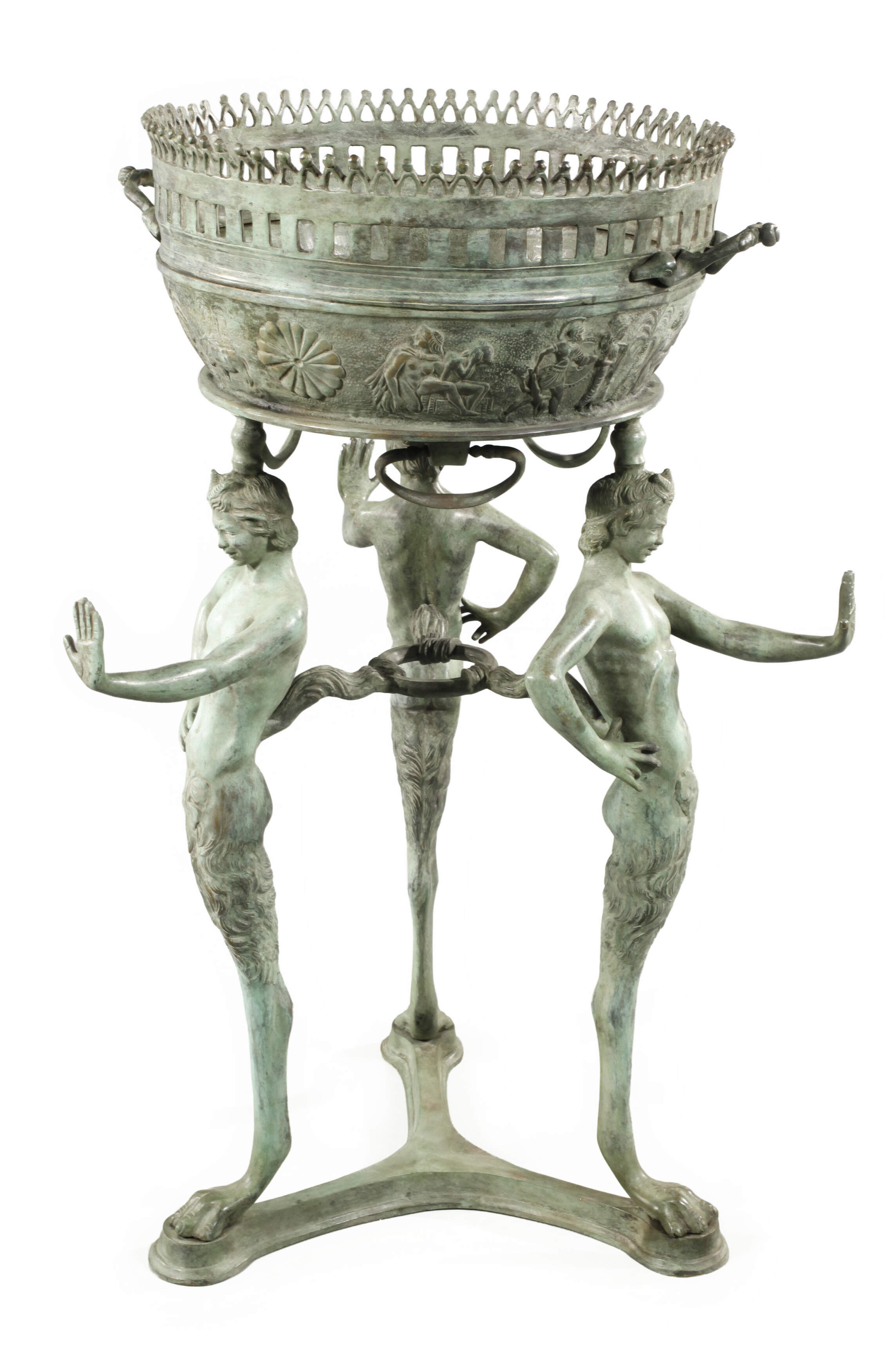 Blumenjardiniere Bronze