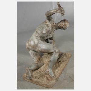 Gartenbronze Monnot-Gladiator