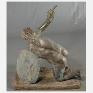 Gartenbronze Monnot-Gladiator