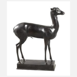 Gartenbronze Hirschkuh