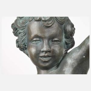 Gartenbronze Leuchterputto