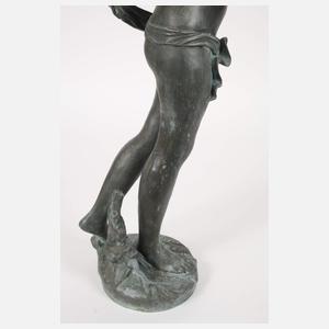 Gartenbronze Leuchterputto
