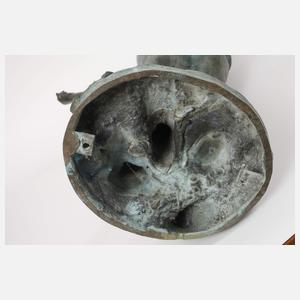 Gartenbronze Leuchterputto