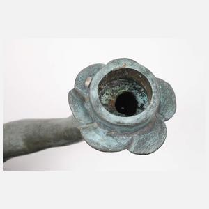 Gartenbronze Leuchterputto