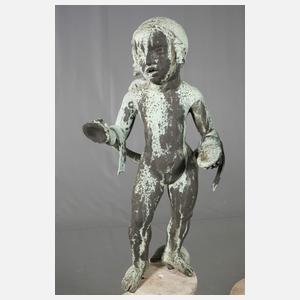 Paar Gartenbronzen Art déco