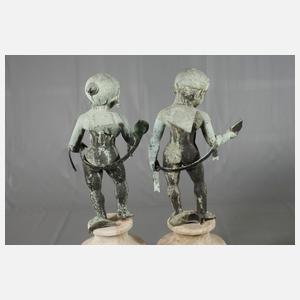 Paar Gartenbronzen Art déco