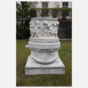 Raffaello Romanelli, großes Marmorbecken