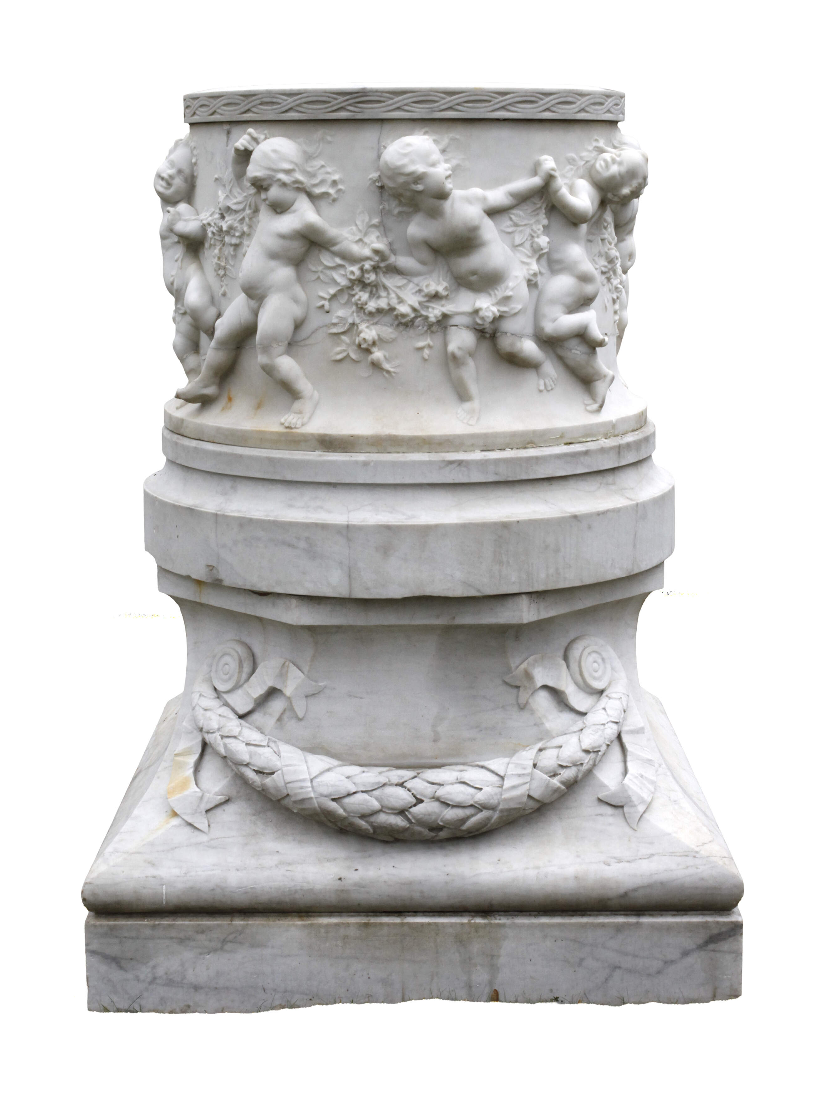 Raffaello Romanelli, großes Marmorbecken