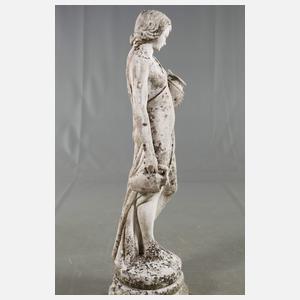 Gartenskulptur Weinträgerin