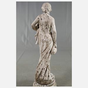 Gartenskulptur Weinträgerin