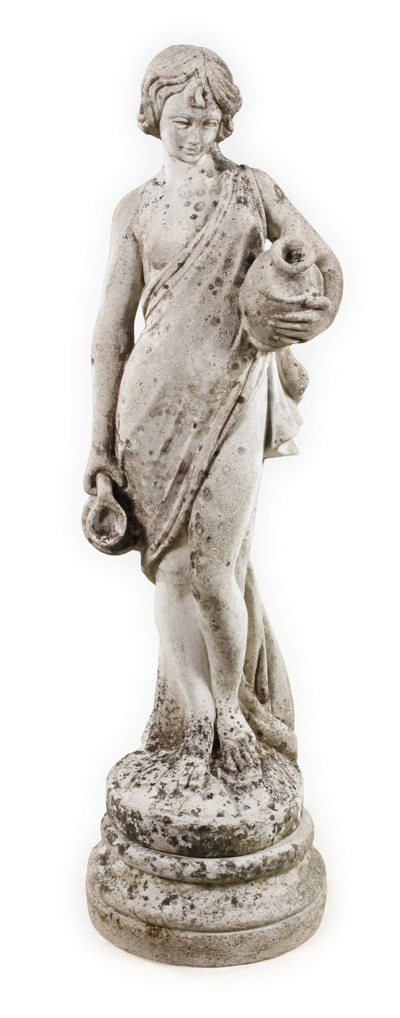 Gartenskulptur Weinträgerin