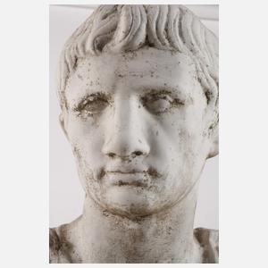 Gartenbüste Augustus von Primaporta