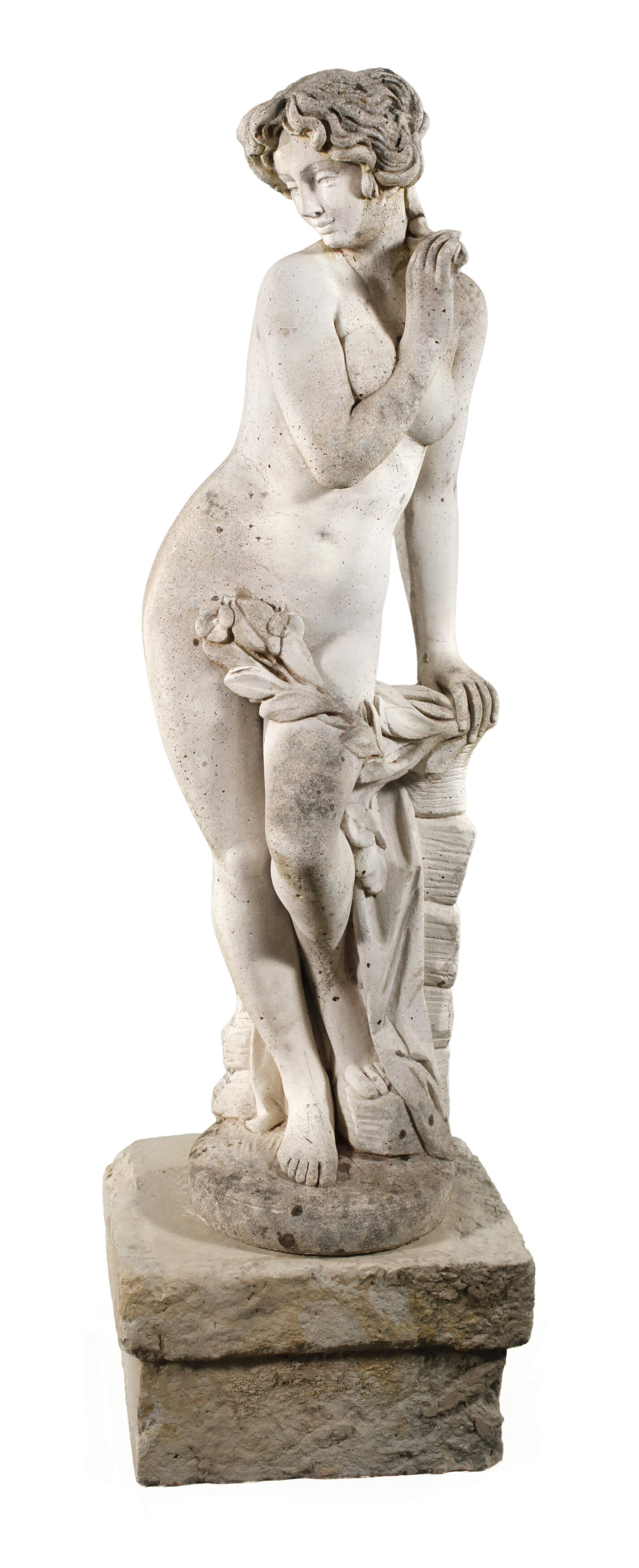 Große Gartenfigur Steinguss