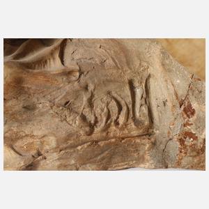 Gartenskulptur schlafender Zwerg