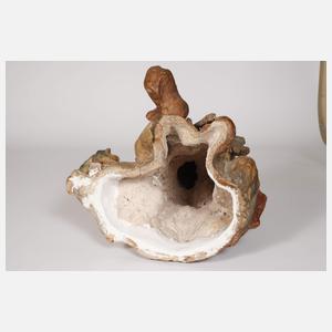 Gartenskulptur schlafender Zwerg