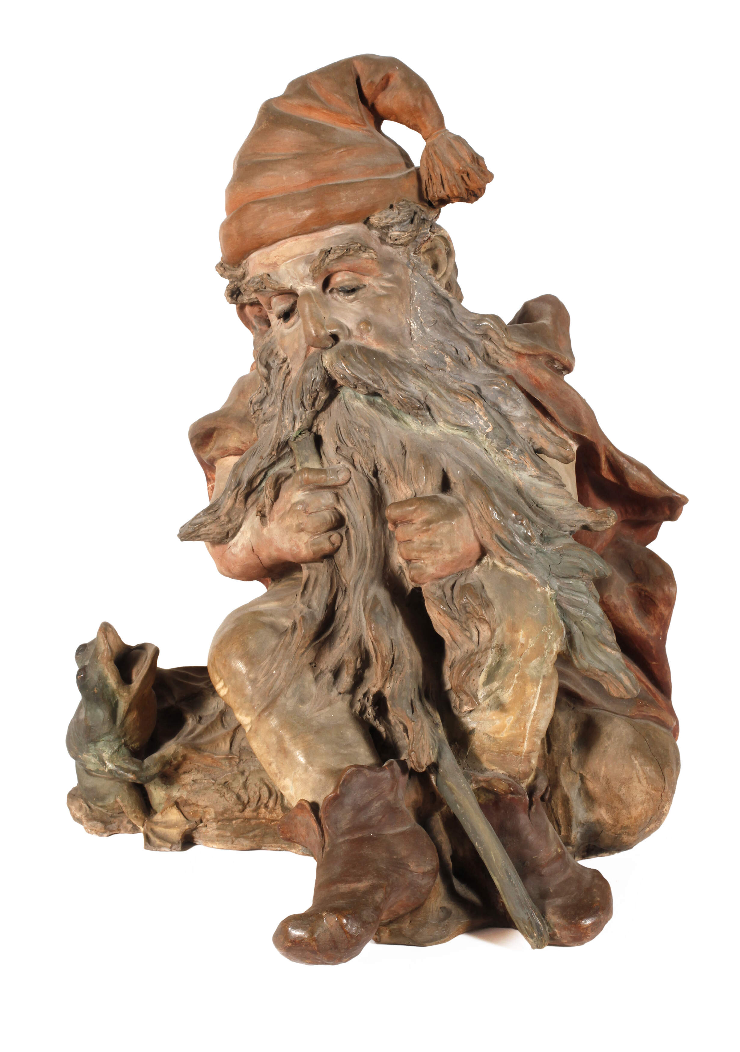 Gartenskulptur schlafender Zwerg