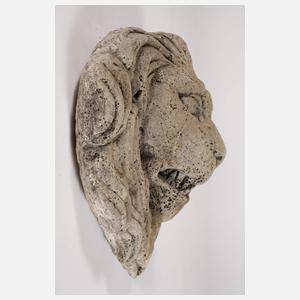 Imposante Brunnenmaske Löwenkopf