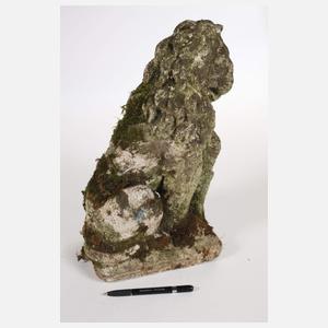 Gartenskulptur Wappenlöwe