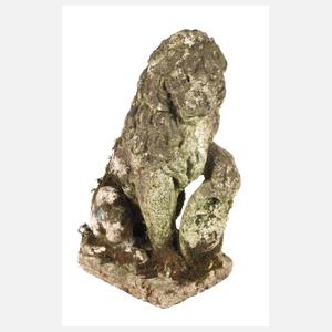 Gartenskulptur Wappenlöwe